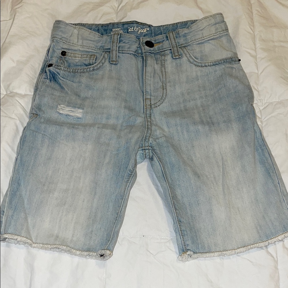 Boys Light Blue Denim Shorts